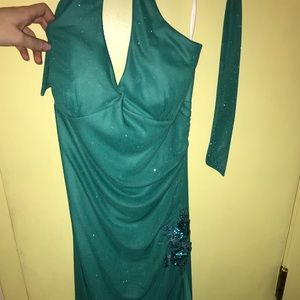 Green Sparkle Prom Dress